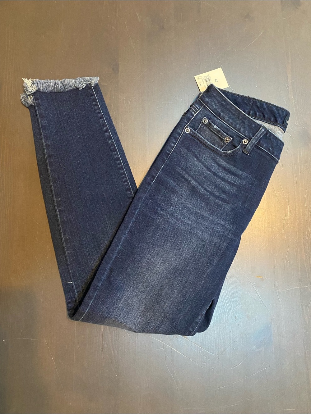 Lucky Brand NWT Lolita Super Skinny Mid Rise Curvy Frayed Fringe Jeans 8/29